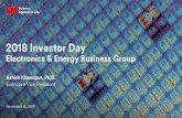 2018 Investor Day...Data centers •Increased data loads and server speeds creating unique challenges for data centers •Need for efficient cooling of servers, low latency, and reliable