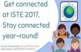 Stay connected at ISTE 2017, year-round! Get connected ... Get connected at ISTE 2017, Stay connected