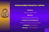Universidad America Latina - gestiopolis.com · 2019-08-23 · Subrayado ♦ Dependerá de la cantidad de ideas que éste contenga. Una regla, siempre lexible, es que la cantidad