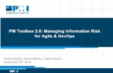 for Agile & DevOps PM Toolbox 2.0: Managing …...Introduction to DevOps - fit within other approaches (Waterfall and Agile Environments Raluca Blidaru 9:45 – 10:00 DevOps and Traditional