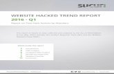 WEBSITE HACKED TREND REPORT - STRATATOMIC...Website Hacked Trend Report Q1 2016 #HackedWebsiteReport #askSucuri SucuriSecurity sucuri.net 3 CMS Analysis Based on our data, the three