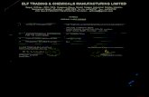 ELF Trading & Chemicals Manufacturing Ltd (CRD)1. ashish a. choksi 2. manish m. choksi shailesh c. choksi 3. shashikant m. limdi 4, apurva k. shah 5. auditors chairman director director