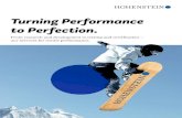 Turning Performance to Perfection. - Hohenstein€¦ · Textile materials for sports, outdoor, and athleisure must perform their function while boosting, and not hindering, performance.