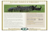 Malawi, Zambia & Zimbabwe - ElderTreks · Malawi, Zambia & Zimbabwe Experience a part of Africa that does not get the crowds but could easily be considered some of Africa’s greatest