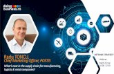 Radu TONCU RETHINK STRATEGY - businessevolution.ro · RETHINK STRATEGY What’s next in the supply chain for manufacturing, ... › fully flexible & scalable replenishment algorithm