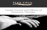 Carpal Tunnel and Effects of Hormone Therapy · Carpal tunnel syndrome (CTS) is the most common compressive mono-neuropathy and rep-resents an important cause of functional hand impairment