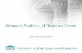 Women’s Studies and Resource CenterWomen’s Studies and Resource Center Portfolio 2012- 2013 . The Women’s Studies and Resource Center engages an interdisciplinary community of