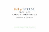 SOHO User Manual1. Introduction MyPBX —An IP-PBX for Small Businesses/Home Office MyPBX is a standalone embedded hybrid PBX for small businesses and remote branch offices of larger