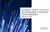 GLOBAL HIGH YIELD & LEVERAGED FINANCE CONFERENCE · 2020-03-09 · GLOBAL HIGH YIELD & LEVERAGED FINANCE CONFERENCE FEBRUARY 2020. ... To be the world’s premier provider of specialized