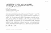 Corporate social responsibility influences on …...corporate social responsibility influences on university students buying behaviour september · december 2006 · esic market to