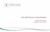 The LPG Pressure Ship Market - Epic GasEpic Borinquen 7,500 2016 Sasaki Epic Bonaire 7,500 2016 Sasaki Epic Baluan 7,500 2017 Sasaki Sub Total 14 Vessels 102,600 cbm Vessel: 5,000-6,300