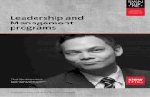 Leadership and management programs brochure · solve leadership challenges your team may be facing Qualifications The Diploma of Leadership and Management can be incorporated into