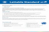 Lettable Standard - SSHA Standard_0.pdf · Lettable Standard We want you to enjoy turning our house into your home. For our part, we commit that on moving day your new home will be