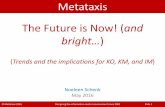 Metataxis The Future is Now! (and bright… · Digital changes everything in a smart connected world Generation effects changing expectations & needs System complexity creating system