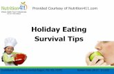 Holiday Eating Survival Tips - Holiday Eating Survival Tips Provided Courtesy of   Contributed