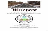 Milepost · The Milepost is published monthly and is the official newsletter of the Pikes Peak Division, of the Rocky Mountain Region, of the Na-tional Model Railroad Association.