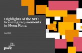 Highlights of the SFC licencing requirements in Hong Kong · • Hong Kong incorporated company • An overseas company registered with the Hong Kong Companies Registry (i.e. a branch)