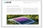 Organic Photovoltaics - KIT Organic Photovoltaics Organic solar cells differ visually from common silicon