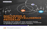 MATURING A THREAT INTELLIGENCE PROGRAM€¦ · Maturity Model To find out where your organization sits on the Threat Intelligence Maturity Model, review each stage and learn about