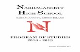 NARRAGANSETT HIGH SCHOOL for... · teachers To inform and improve instructional programs GRADUATION PORTFOLIO: In order to graduate from Narragansett High School, all students must