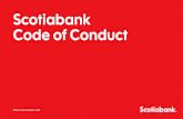 Scotiabank Code of Conduct ... 5 Scotiabank Code of Conduct The Scotiabank Code of Conduct 1 (the â€œCodeâ€‌)