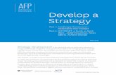 Advocacy Develop a Strategy - Advance Family …...planning. A facilitator should lead the group of family planning champions through steps 2–8. Step 1 outlines how to plan for the