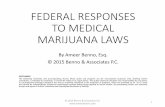 FEDERAL RESPONSES TO MEDICAL MARIJUANA …Practitioner must consider the appropriate form and dosage of medical marijuana. Smoking marijuana is prohibited. Patient not allowed to possess