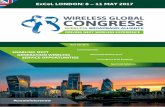 ExCeL LONDON: 8 11 MAY 2017 - Wireless Global Congress · 7. Unlicensed LTE Trial (LWA, LWIP, MulteFire) 8. Role of Wi-Fi in the 5G Era (Interfaces & Evolution) 9. Security over Untrusted