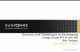 Success and Challenges in Developing Large Scale PV in the ... Success and Challenges in Developing