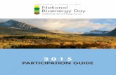 National Bioenergy Daybioenergyday.com/wp-content/uploads/2015/04/NBD-2015... · 2015-04-29 · National Bioenergy Day 2015 October 21, 2015, will be the third annual National Bioenergy