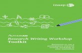 Research Writing Workshop - Home | INASP · 2018-04-25 · Thank you for your interest in being the lead facilitator for an AuthorAID research writing workshop. At the outset, please