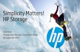 Simplicity Matters! HP Storageidg.bg/idgevents/idgevents/2013/1008181644-12.10-12.30Sasha.pdfSoftware Defined Storage Physical or Software Defined Disk Systems and VSAs for SMB/ROBO,