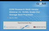 G2M Research Multi-Vendor Webinar #1: NVMe Scale-Out ...g2minc.com/wp-content/uploads/2018/07/G2M-Research...What is a storage appliance? – An industry-standard server that runs