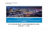 STUDENT HANDBOOK 2017–18 - Imperial College …...Faculty of Natural Sciences MRes in Stochastic Analysis and Mathematical Finance 2 Contents ... meet students from across the College