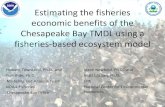 Estimating the fisheries economic benefits of the ... · – Chesapeake Bay Fisheries Ecosystem Model (CBFEM) •Use ecosystem model outputs – biomass and catch of key species –
