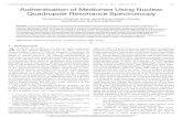 IEEE/ACM TRANSACTIONS ON COMPUTATIONAL BIOLOGYAND ...swarup.ece.ufl.edu/papers/J/J59.pdf · Authentication of Medicines Using Nuclear Quadrupole Resonance Spectroscopy Cheng Chen,