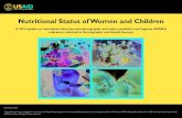 Nutritional Status of Women and Children · Nutritional Status of Women and Children ... various stages of the life cycle in high-burden countries.3 1 Bhutta, Z.A., J.K ... R.E. Black,