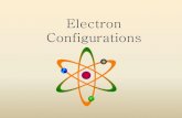Electron Configurations - birdvilleschools.net · Electron Arrangement in an Atom • The arrangement of electrons in an atom is its electron configuration . • It is impossible