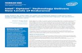 Intel® Optane™ Technology Delivers New Levels of Endurance · New Levels of Endurance Data Center Memory and Storage Intel® Optane™ Technology Technology Brief. 2 Figure 1.
