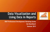 Data Visualization and Using Data in Reports · Data Visualization and Using Data in Reports IRAP Professional Development Workshop Series Zak Buschbach ... group evaluation of each