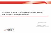 Overview of FY2019 First Half Financial Results and …...Overview of FY2019 First Half Financial Results and the Next Management Plan December 13, 2019 The NANTO BANK, LTD. Takashi