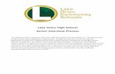 Lake Orion High School Senior Interview Process Senior... · students prepare an official resume and showcase relevant skills and aptitudes related to their chosen career path via