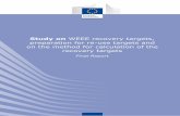 Study on WEEE recovery targets, preparation for re-use targets …. Final... · 2016-03-30 · Study on WEEE recovery targets April 2015 I 5 Abstract Directive 2012/19/EU on waste