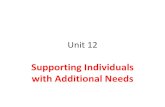 Supporting Individuals with Additional Needsfluencycontent2-schoolwebsite.netdna-ssl.com/File... · with additional needs • Explain what their needs are in a variety of situations.