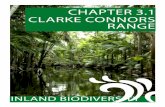 CHAPTER 3.1 CLARKE CONNORS RANGE · threatened and endemic fauna and flora occurring on the Clarke Connors Range can be found in Kitchener (1999). Climate and Connectivity The Clarke