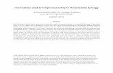Innovation and Entrepreneurship in Clean Energy 20131015 Files/Nanda... · Innovation and Entrepreneurship in Renewable Energy ... Our focus in this chapter is on patenting in sectors