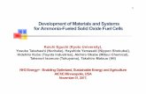Development of Materials and Systems for Ammonia-Fueled ... · Development of Materials and Systems for Ammonia-Fueled Solid Oxide Fuel Cells Koichi Eguchi(Kyoto University), Yosuke