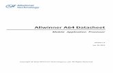 Allwinner A64 Datasheet - PINE64files.pine64.org/doc/datasheet/pine64/A64_Datasheet_V1.1.pdf · 2016-06-08 · this a64 datasheet is the original work and copyrighted property of