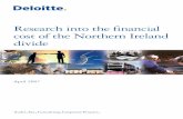 Research into the financial cost of the Northern Ireland divide Deloitte MCS Limited (Deloitte) was