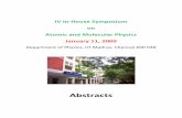 Abstractsphysics.iitm.ac.in/~labs/amp/IHSAMP2009_Abstracts.pdf · Photodetachment of Cl ... photoionization channels con rms the presence of a new con nement resonance and modi cation